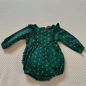 Ruffle butts baby girl, one piece size 12 to 18 months